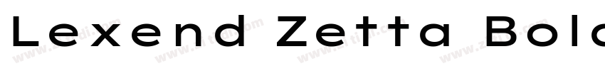 Lexend Zetta Bold字体转换